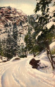 Colorado Pikes Peak Region Winter In Northern Cheyenne Canon Curteich