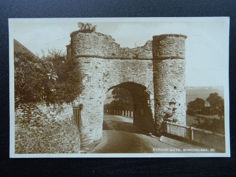 East Sussex WINCHELSEA Strand Gate c1930s RP Postcard by Norman