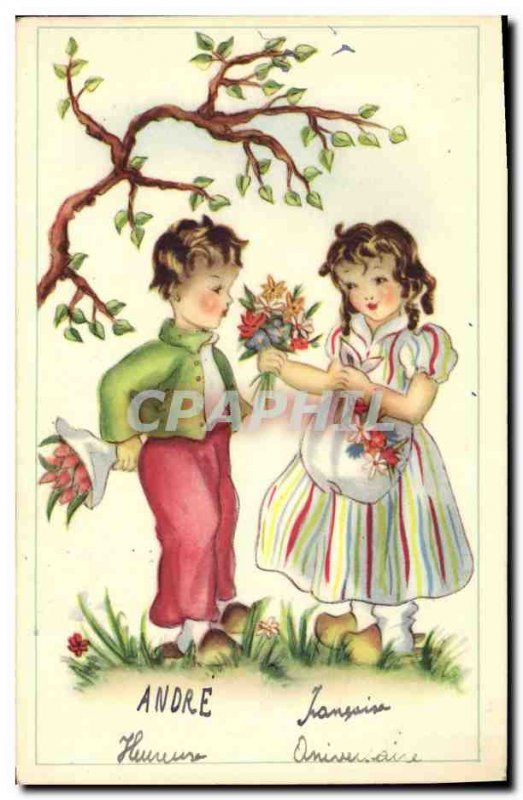 Old Postcard Fantasy Children