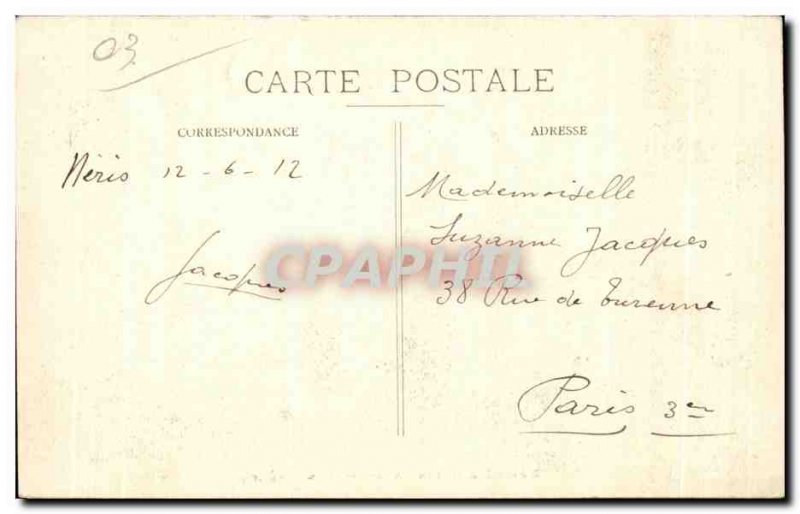 Old Postcard Neris les Bains Allier Les Arenes