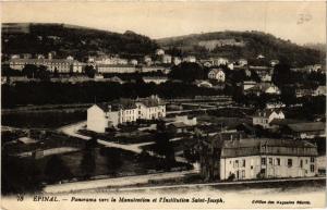 CPA ÉPINAL Panorama vers la Manutentiton et l'Institution St-Joseph (401410)