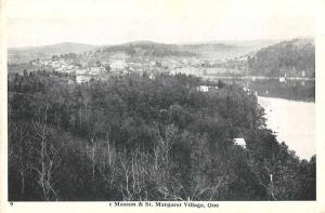 St Margaret Village Quebec Canada Birds Eye View Antique Postcard J77168