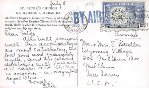 St. Peter's Church St. George's Bermuda Postcard