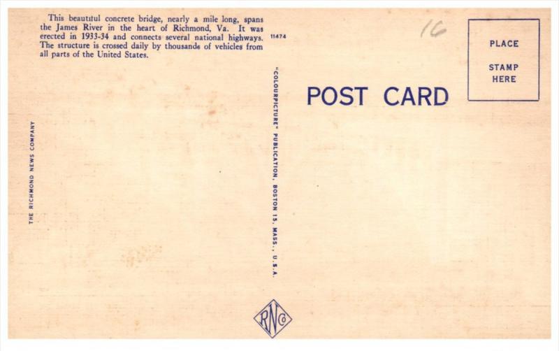 Virginia Richmond   Robert E.lee Bridge