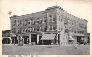 Estherville Iowa Gardston Hotel Pharmacy Pictured Vintage Postcard U2836