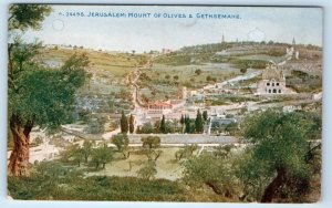JERUSALEM Mount of Olives & Gethsemane ISRAEL Postcard