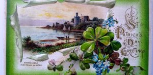 St Patricks Day Postcard Shane's Castle Antrim Ireland John Winsch Back 1913