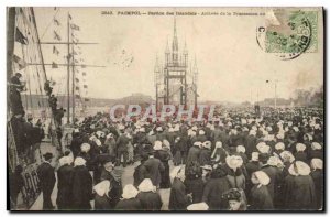 Postcard Old fishing boat Paimpol sorry Icelanders Arrival procession