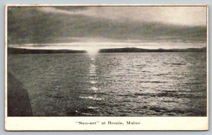 Sunset at  Bemis  Maine    Postcard