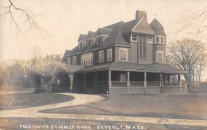 Beverly Massachusetts view of Pres Taft's summer home real photo pc Z23911