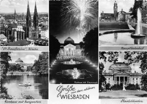 BG229 wiesbaden multi views   CPSM 14x9.5cm germany