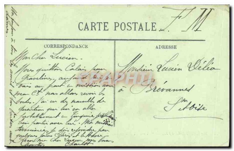 Old Postcard Boat War Submarine Thon