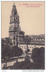 Torre De La Catedral Y Patio De Los Naranjos, Cordoba (Andalucia), Spain, 190...