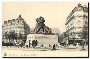 Old Postcard Paris The Lion of Belfort