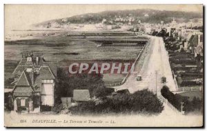 Deauville - the Terrace and Trouville - Old Postcard