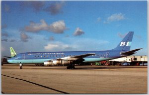 Airplane Braniff International McDonnell Douglas DC-8-51 Airways Postcard