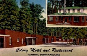 Colony Motel and Restaurant - Florence, South Carolina SC  