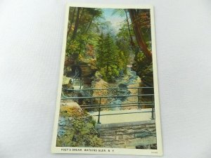 Vintage Postcard Watkins Glen, New York, NY, Poet's Dream, White Border