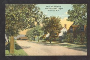 BILTMORE NORTH CAROLINA NC RAILROAD DEPOT TRAIN STATION VINTAGE POSTCARD