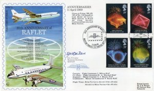 30th Anniversary Of Raflet Military Plane Hand Signed FDC