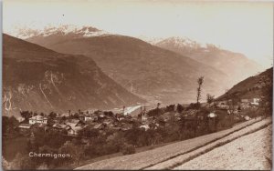 Switzerland Chermignon View Vintage RPPC C217