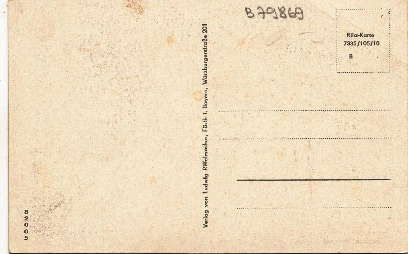 B79869  kronach hindenburgplatz   germany front/back image