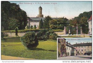 Germany Bad Homburg Koeniglisches Schloss Eingang und Hof 1912