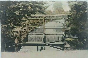 Vintage Antique Postcard Weir Hall Waterfall Wood Green London 1906