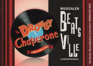 The Drowsy Chaperone German Musical Advertising Postcard