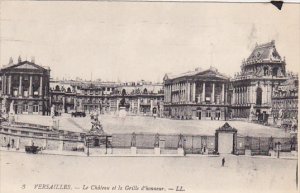 France Versailles Le Chateau et la Grille d'honneur