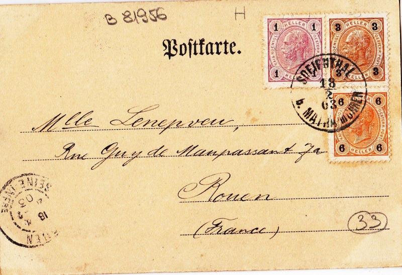 B81956 sofienthal b matha mohren i bohmen czech republic front/back image