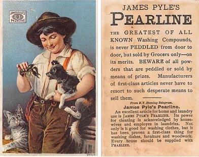 Victorian Trade Card Approx size inches = 2.5 x 4 Pre 1900 dried glue on back