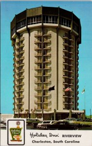 Charleston SC Holiday Inn Riverview Hotel Motel Unused Vintage Postcard H20