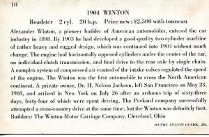 1904 Winton (Not a Postcard)