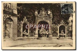 Old Postcard Nancy Place Stanislas The Fountain of Neptune