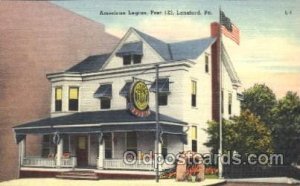Lansford, Pa, USA American Legion, Post 123 Fraternal Unused 