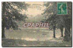 Old Postcard Chaville Foret Meudon the Pond of Crayfish