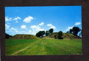 GA Etowah Mounds Archeology Cartersville Georgia Indian Site Postcard