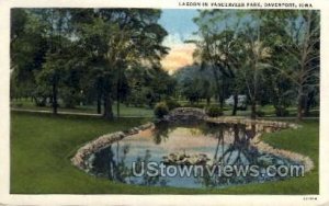 Lagoon in Vanderveer Park - Davenport, Iowa IA