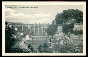 dc576 - LUXEMBOURG Postcard 1910s Basse Petrusse & Passerelle