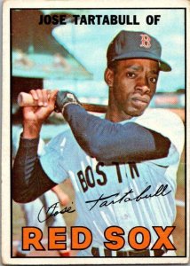 1967 Topps Baseball Card Jose Tartabull Boston Red Sox sk2104