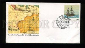 162562 AUSTRALIA 1979 Sailboats Wreck of Batavia POSTAL COVER