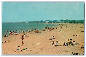 c1960's Wollaston Beach Bathing Scene Quincy Massachusetts MA Vintage Postcard