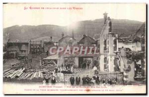 Old Postcard SAint Die Re Bolle and Rue des Cites