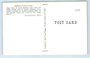 Postcard Pennsylvania 5406 New York & Long Branch train, South Amboy NJ L84
