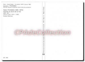 Modern Postcard Paris Grand Palais Picasso figures seaside