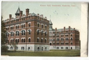 Postcard Kissam Hall Vanderbilt Nashville TN 1907