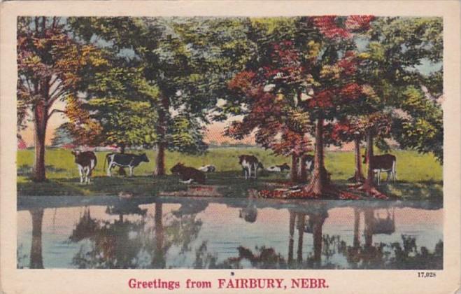 Nebraska Greetings From Fairbury 1947