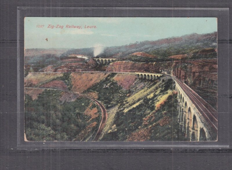 NEW SOUTH WALES, LEURA, ZIG ZAG RAILWAY, c1910 ppc., unused.