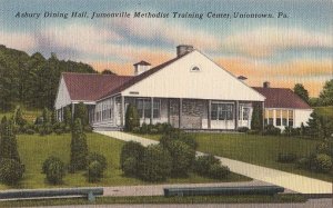 Postcard Asbury Dining Hall Jumonville Methodist Training Center Uniontown PA